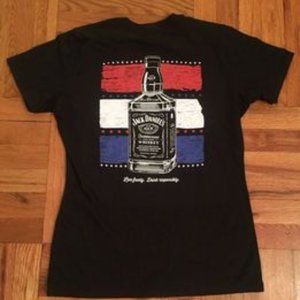 NEW! Rare Jack Daniels Whiskey Old No.7 Lives Here NYC USA America Black T-shirt